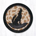Capitol Importing Co 5 x 5 in. Coyote Silhouette Printed Round Coaster 31-IC469CS